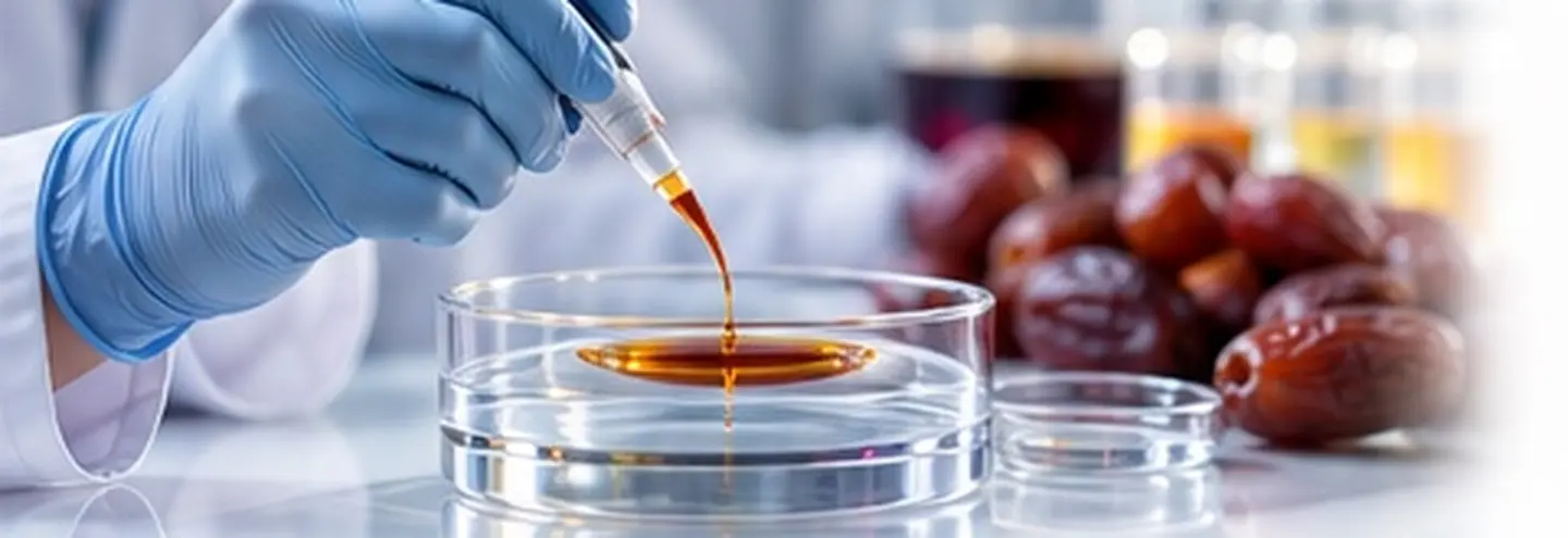 Ingredient application testing with a natural syrup sample